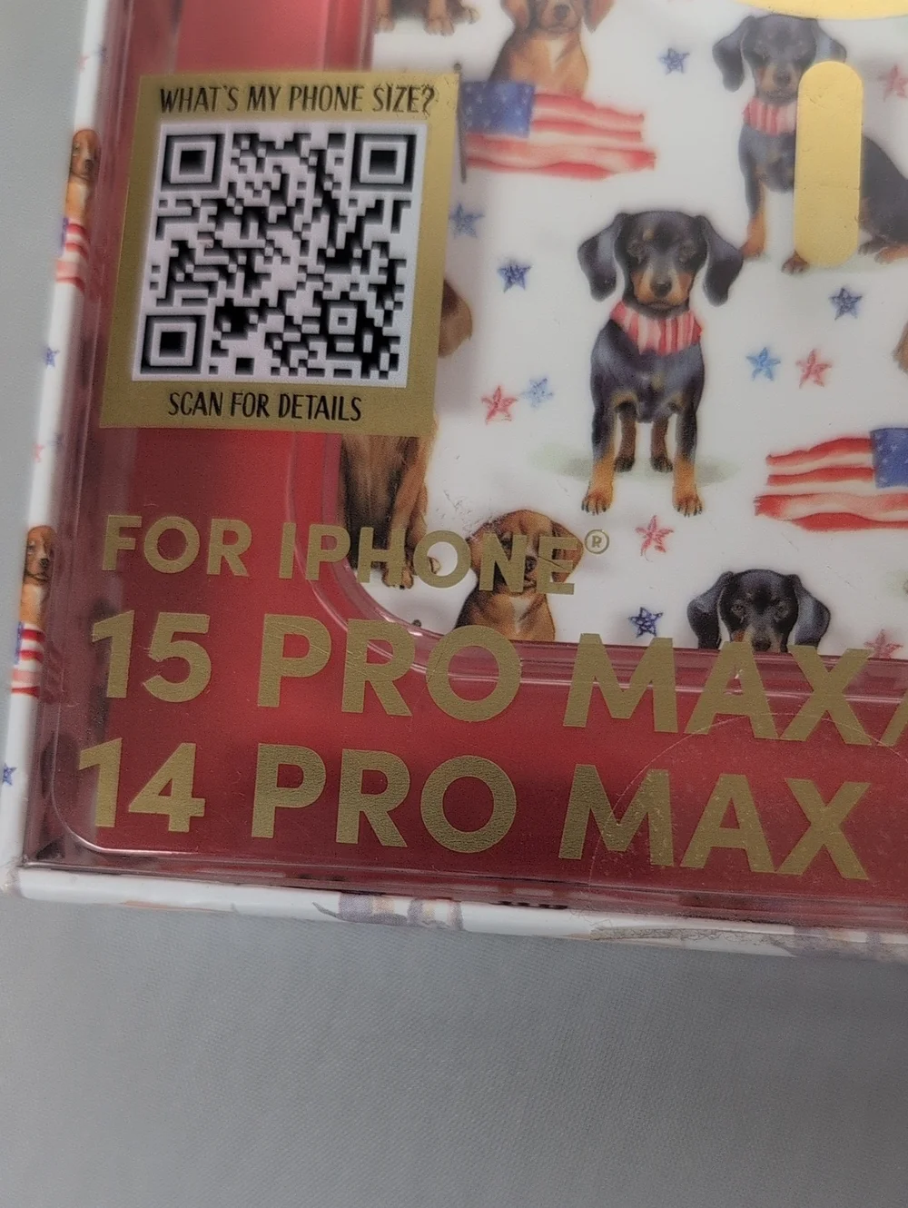 XO Poppy iPhone 15/14 Pro Max Freedom Patriotic Dog Phone Case